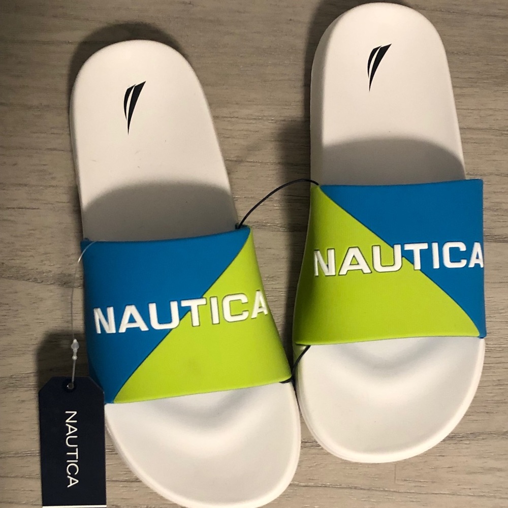 Nautica Stono 4 Lime/Teal Men’s Slide Sandals